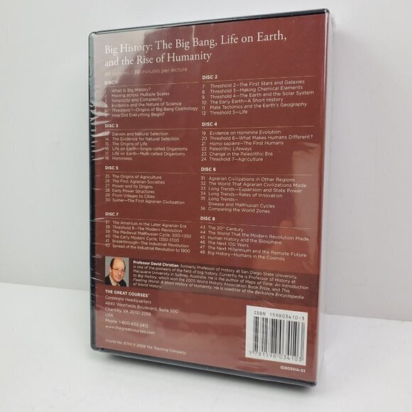 Great Courses Big History Big Bang Life on Earth Rise Humanity DVD Set Guidebook - Picture 2 of 7